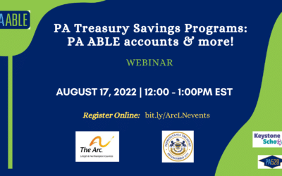 PA ABLE & OTHER TREASURY SAVING PROGRAMS: For those with disabilities