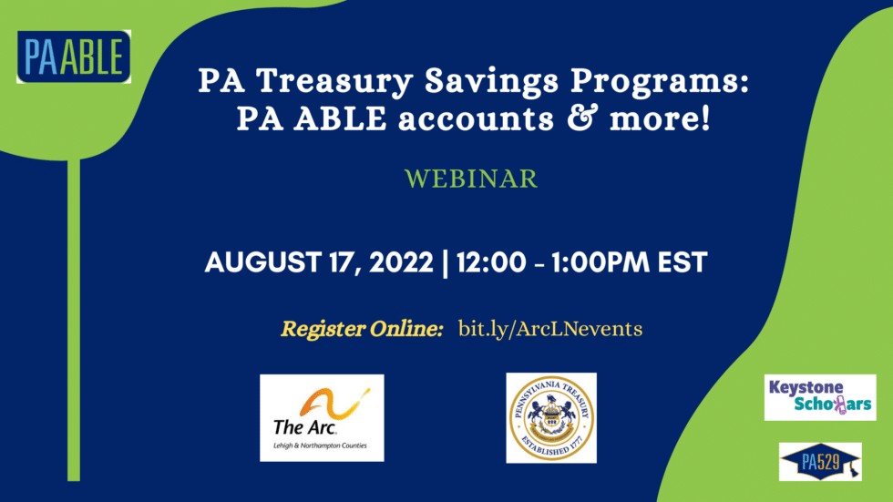 PA ABLE & OTHER TREASURY SAVING PROGRAMS: For those with disabilities ...