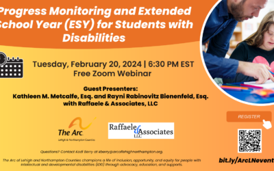 Progress Monitoring & Extended School Year (ESY) for Students with Disabilities